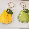 Avocado Access Control Card Case Leather Bag Pendant Fashion Fruit Key Chain  Girl
