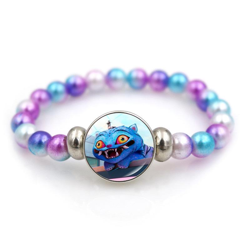 K-Pop Demon Hunters Bracelets Girls Fashion Beaded Wristband Cute Cartoon Figure Jewelry Accessories Children Christmas Gift Toys
