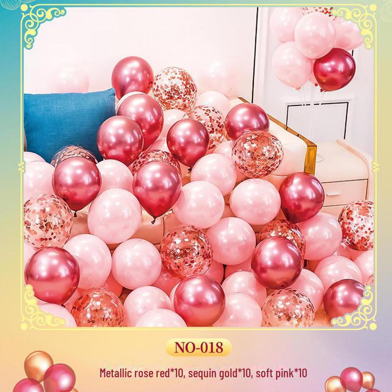 Celebrity Red Sequin Balloon Set - Perfect for Birthdays, Weddings & Parties