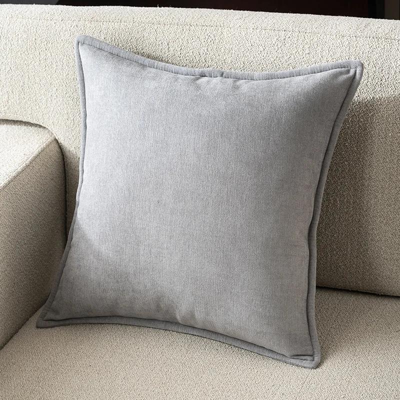 

Solid color 1 Piece Super Soft Chenille Solid Color Living Room Sofa Decorative Cushion Cover Pillow Cover (excluding Filler) 40x40cm