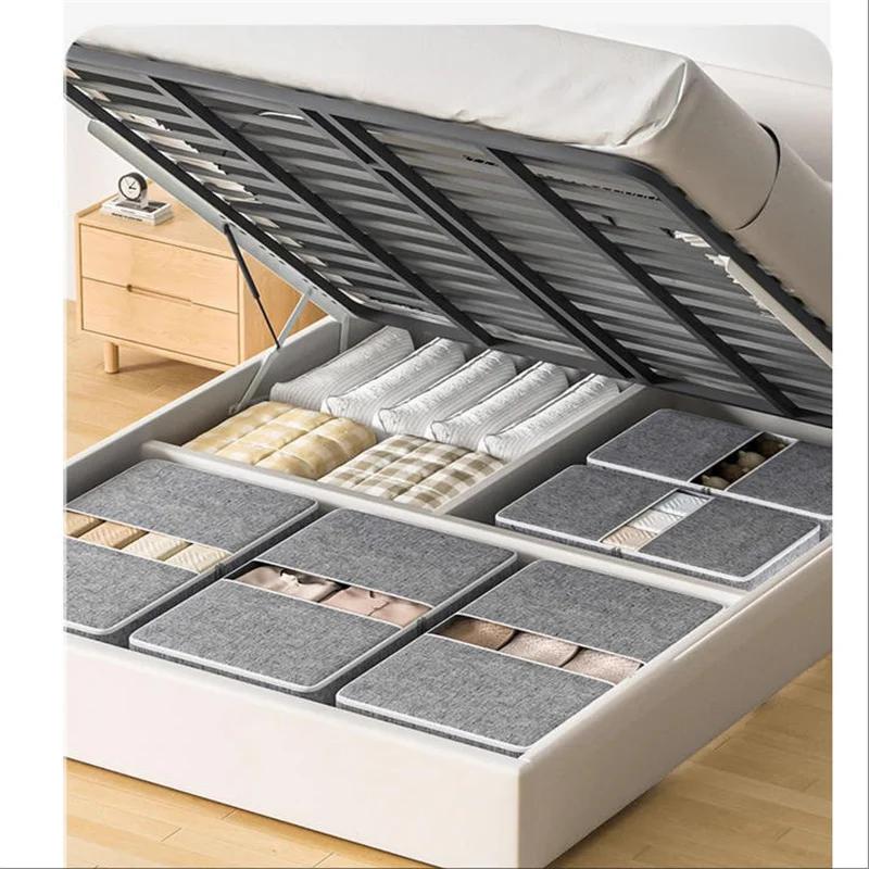 1PC M/L/XL/XXL Foldable Storage Bag Under Bed Clothing Quilt Storage Bag Clothing Dust Bag Large Capacity Closet Organizer Bag