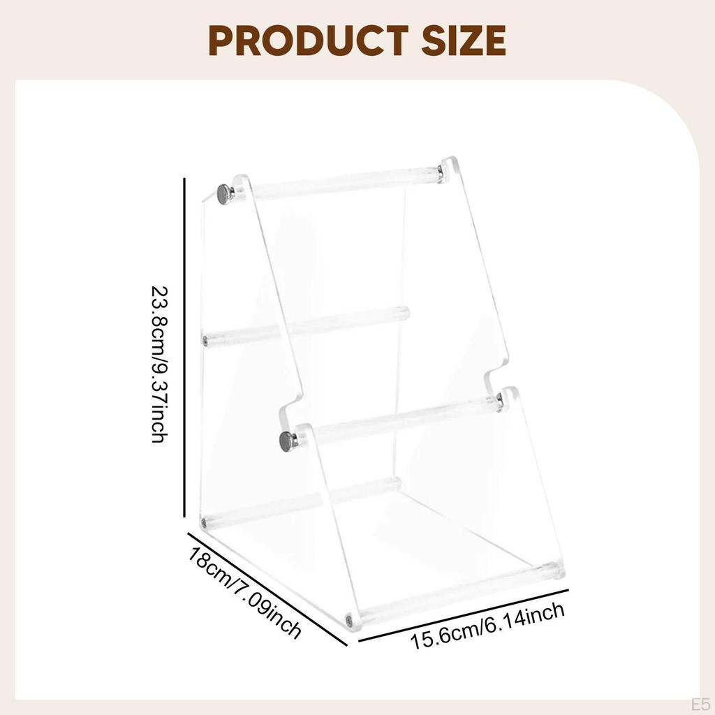Label Holder for Thermal Printer Stand Acrylic Sturdy Lightweight Universal Sticker Dispenser