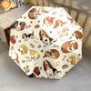 1 PC Automatic Folding Umbrella - Cute Dog Pattern, Portable & Foldable Design with 8 Ribs, Christmas Birthday Gifts