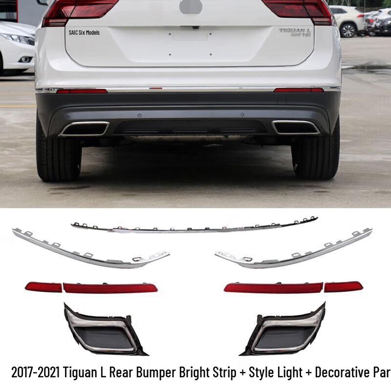 Tiguan L 2017-2021 Front & Rear Bumper Trim Kit with Reflectors
