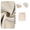 Summer New Lace Trim Tie-Back Satin Skirt Drawstring Mini Skirts For Woman Casual Women Clothing