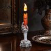 Secret Room Scary Decor Halloween LED Ghost Candle Light Spooky Hand Lamp Party Atmosphere Tabletop Decor Horror Light for Haunted House Decorative