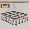 Aluminum Alloy Multi-functional Clothes Drying Rack with Clips for Balcony Storage
