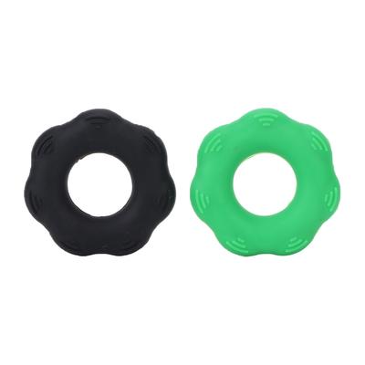 2 Stück Fingerkrafttrainer für Damen und Herren, elastische Silikon-Handgriff-Verstärker, 22,7 kg (50 lb) (Dunkelgrün Schwarz)