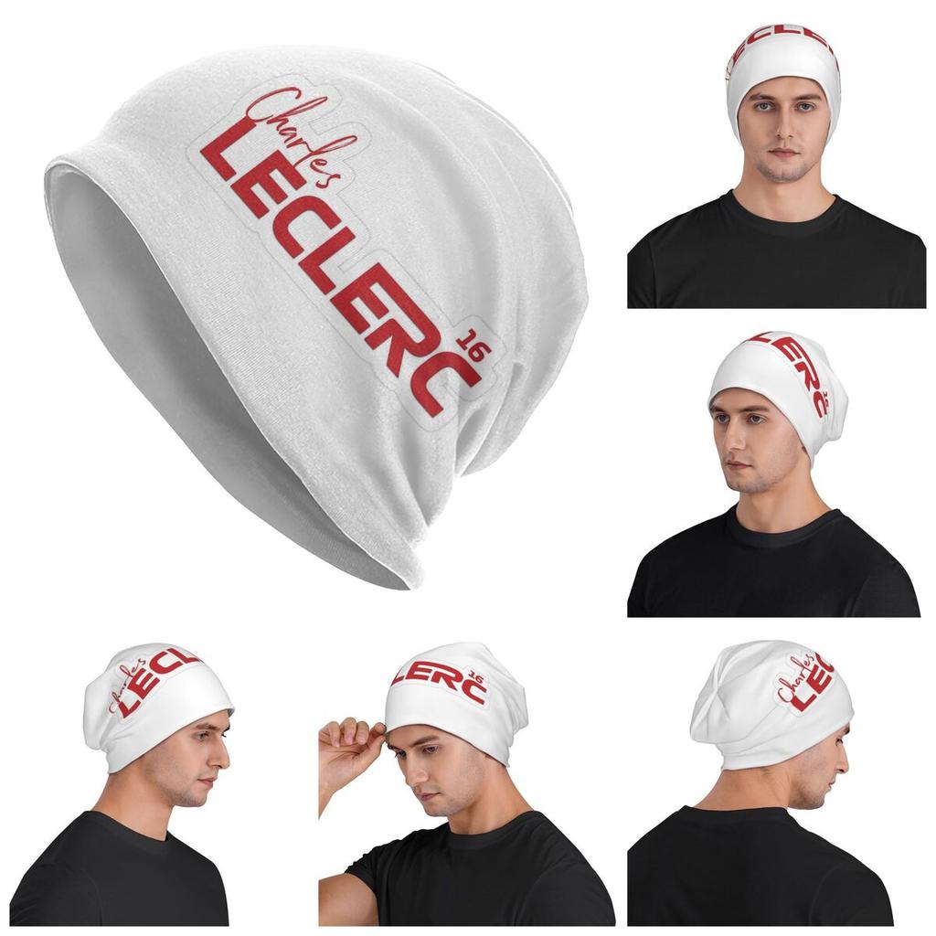 Charles Leclerc 16 Scuderia Unisex Women Adult Beanies Caps Knitted Bonnet Hat Warm Hip Hop Autumn Winter Outdoor Skullies Hats