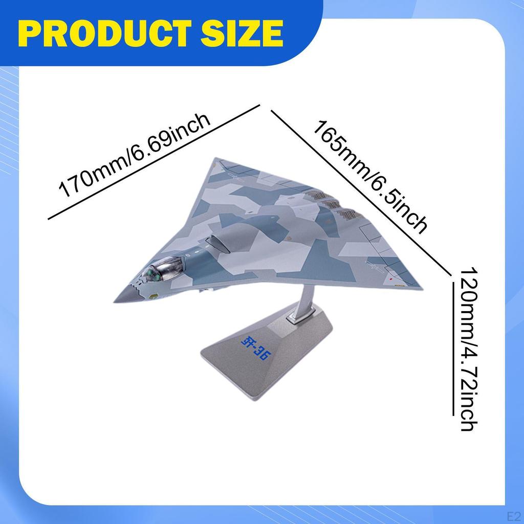 1/144 Scale J36 Fighter Model Simulated Airplane Simulation Realistic Souvenir Collections Aircraft