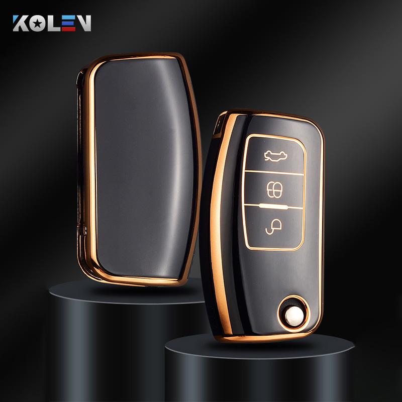 Fashion TPU Car Flip Key Case Cover Shell Fob for Ford Focus 2 MK2 Fiesta Mondeo Galaxy Ecosport Kuga Escape Falcon B-Max C-Max