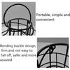 Spiral Design Metal Egg Basket, Egg Storage Holder/Storer Stand Display Rack Basket Egg House Save Space for Kitchen (Black)