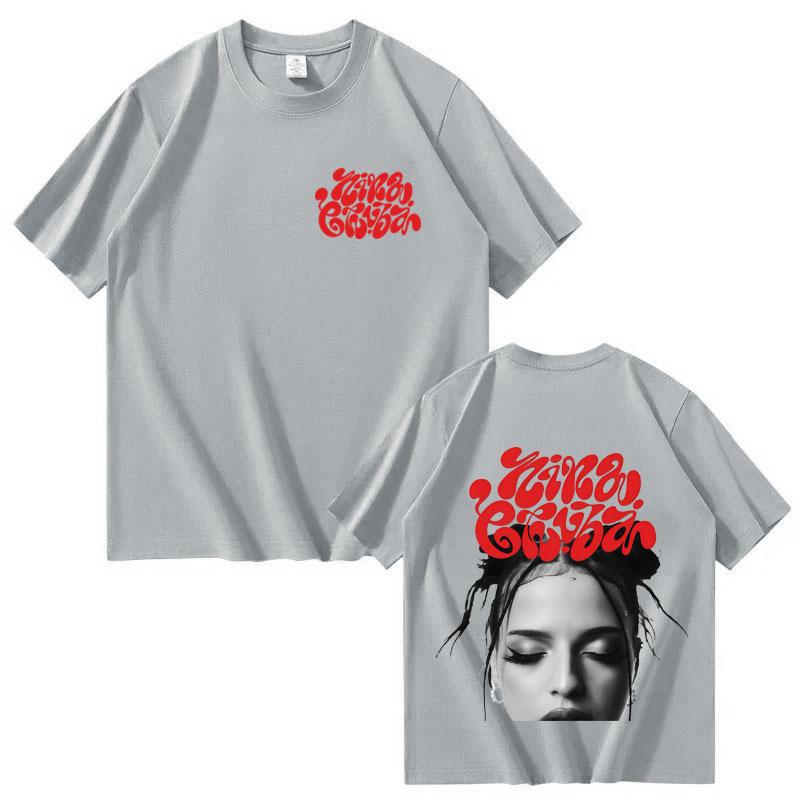 Singer Nina Chuba 2026 Tour Pop Graphics T Shirt Unisexs Womens Tshirts Shortsleeved Loose Casual Harajuku Summer Tshirts Unisex