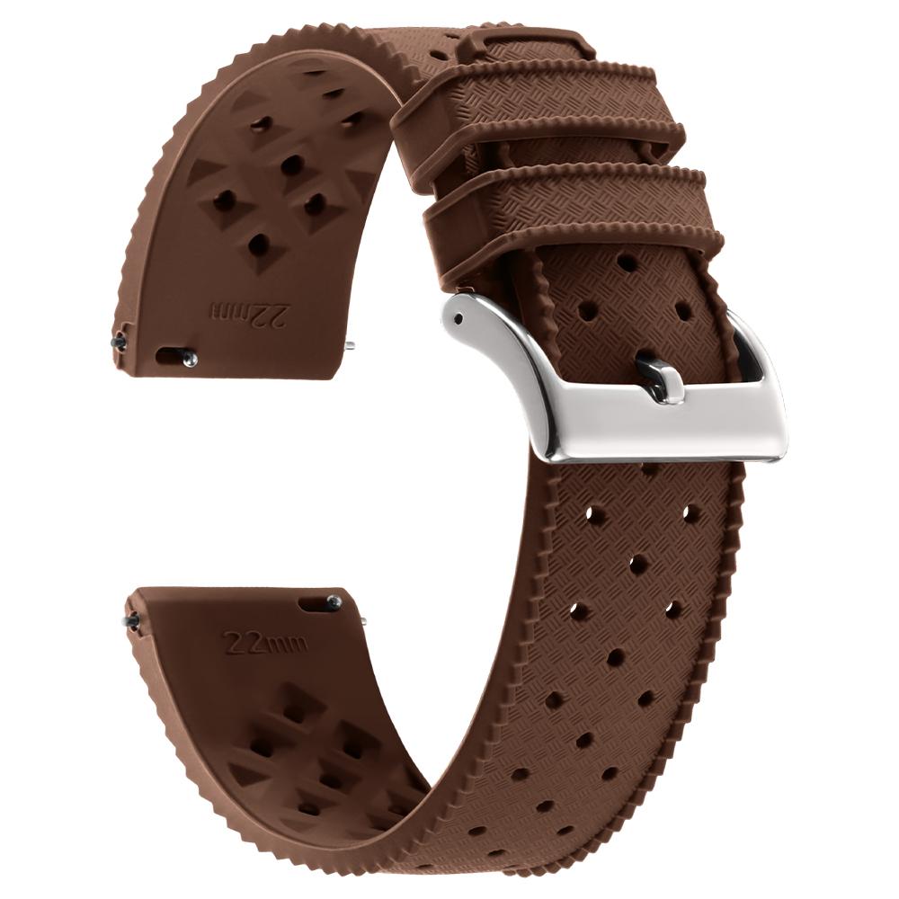 Cinturini in Silicone Tropic da 18/20/22mm per Orologi Seiko per Oris per Omega Braccialetto in Gomma Sportivo Impermeabile per Subacquea a Rilascio Rapido