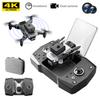KY912 Mini Drone Portable Drone with Camera 4K Dual Camera Professional Drone Smart Tracking Drone WIFI HD Transmission Drone