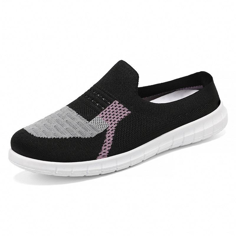 

Лето 2025 новая сетка полусапожки женские без каблука Баотоу ленивые на плоской подошве повседневные женские туфли 35-42 41