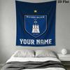 Custom Name Hamburger SV Wall Tapestry Aesthetic Wall Hanging Printed Fabric Blanket Decorative Tapestries for Bedroom Living Room Home Decor