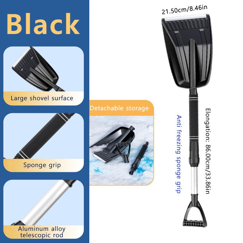 SEAMETAL Auto Schneeschaufel Universal Auto Windschutzscheibe Schnee Reinigungswerkzeug Winter Auto Schnee Eisschaufel Verlängerungsschaufel Zubehör