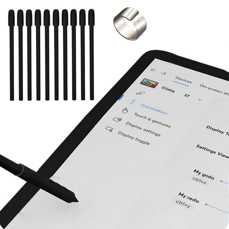 10Pcs Plastic Pen Nibs and Holder For PTK470 PTK670 PTK870 DTH135 Digital Art Pen Tips Durability