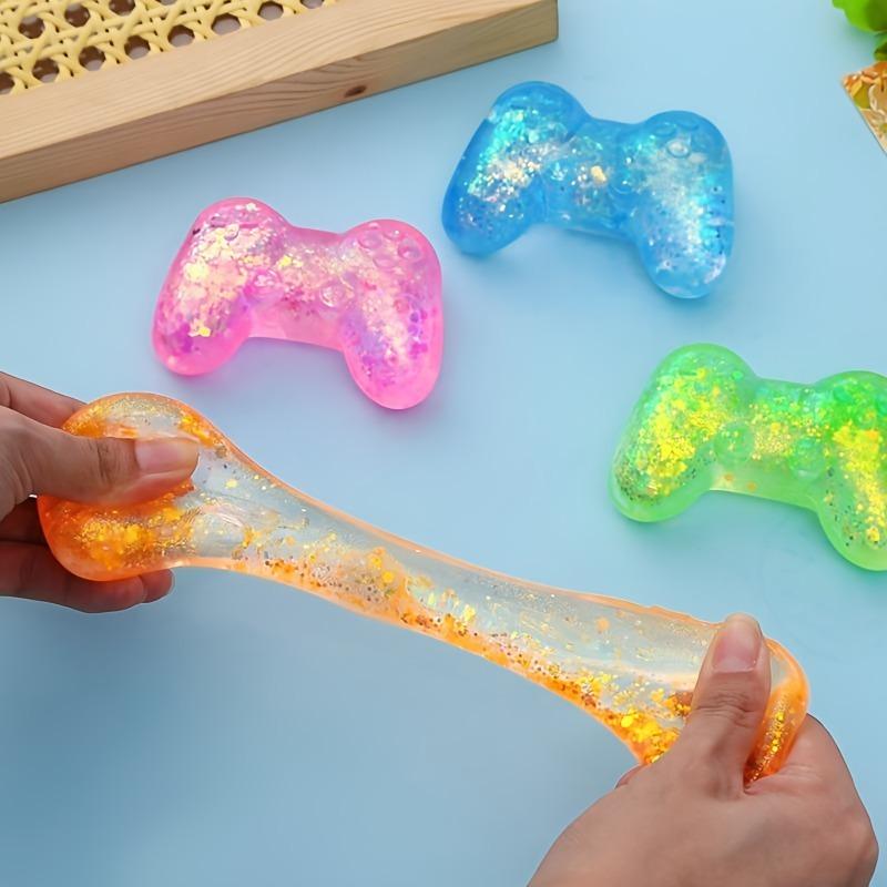 Interesting Toys Squishy Sequins Game Machine Maltose Fidget Toy Anti-Stress Slow Rebound Pinch Toy Elastic Squeezing Colored Decompression Toy