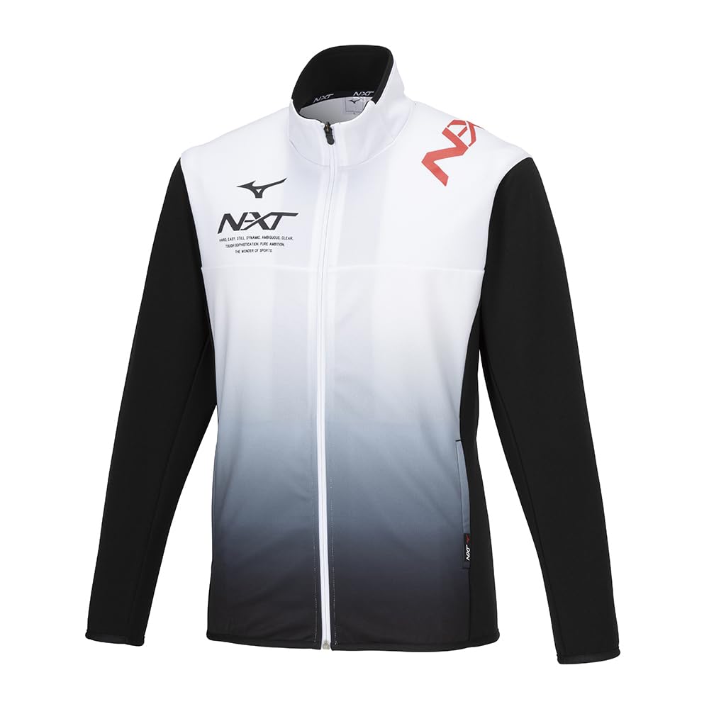 

Mizuno Size 32JCB210 N-XT Warm-Up Jacket, Sweat-Wicking, Quick-Drying Jersey, Unisex, Black, L, чёрный
