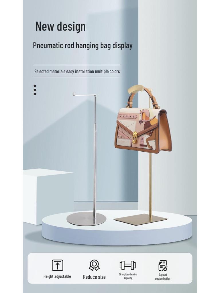 Verstellbares Kristallkopf-Taschen-Display-Rack - Neuer Stil Hängeregal und Theken-Display-Requisiten