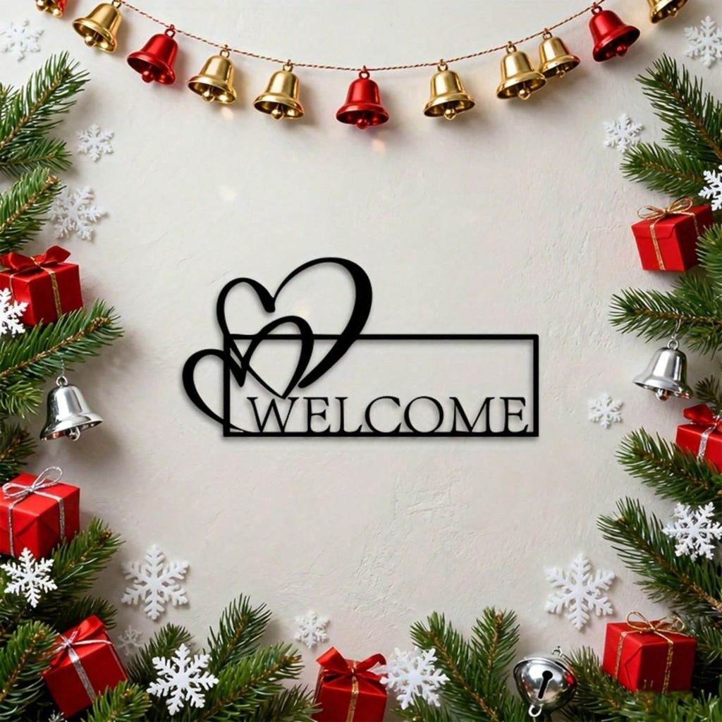 Vintage Metal Wall Art Heart Wrought Iron Rustproof