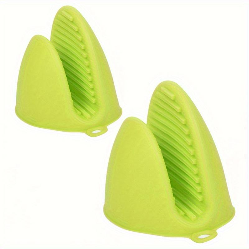 2PCS Silicone Heat-Resistant Oven Mitts - Non-Slip Pinch Grips & Pot Holders for Cooking