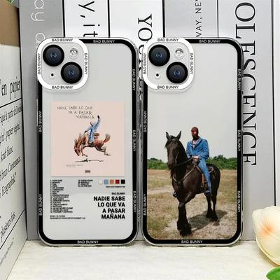 Bad Bunny Nadie Sabe Lo Que Va A Pasar Manana Phone Case for IPhone 11 12 Mini 13 14 15 16 Pro Max XS MAX 7Plus Clear Soft Cover