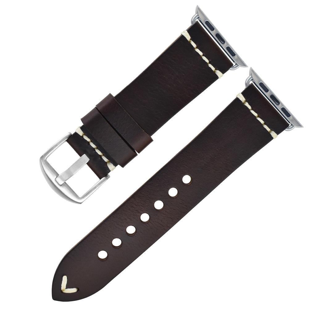 Applicable To Apple Watch Leather Strap Apple Watch Iwatch8 Men'S S7 Women'S Strap
