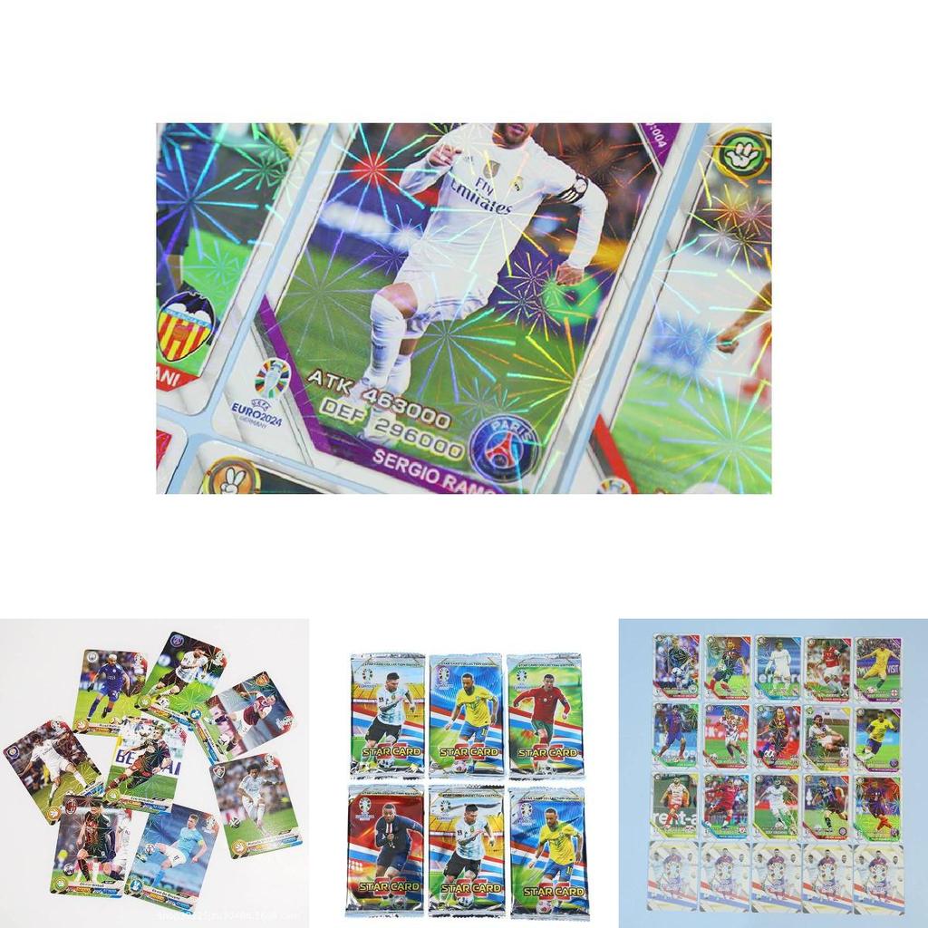 Deluxe Soccer Star Cards European Cup Messi Ronaldo Neymar Collectible Trading Cards