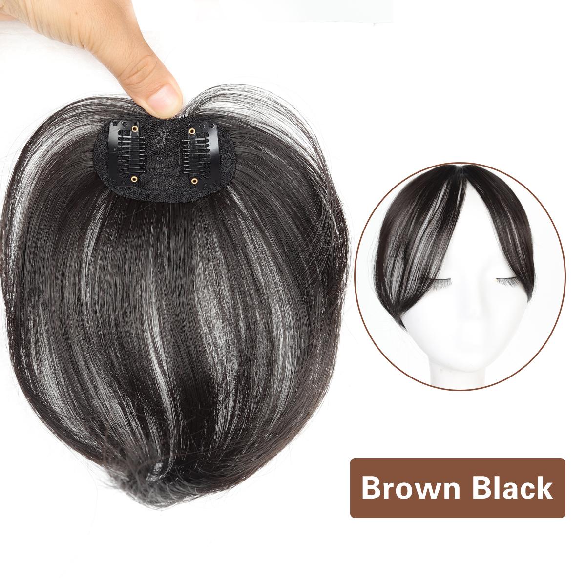 

Синтетическая накладка для волос, челка, наращивание на заколках, наращивание волос, накладная челка, невидимый парик, челка со средним пробором, наращивание волос