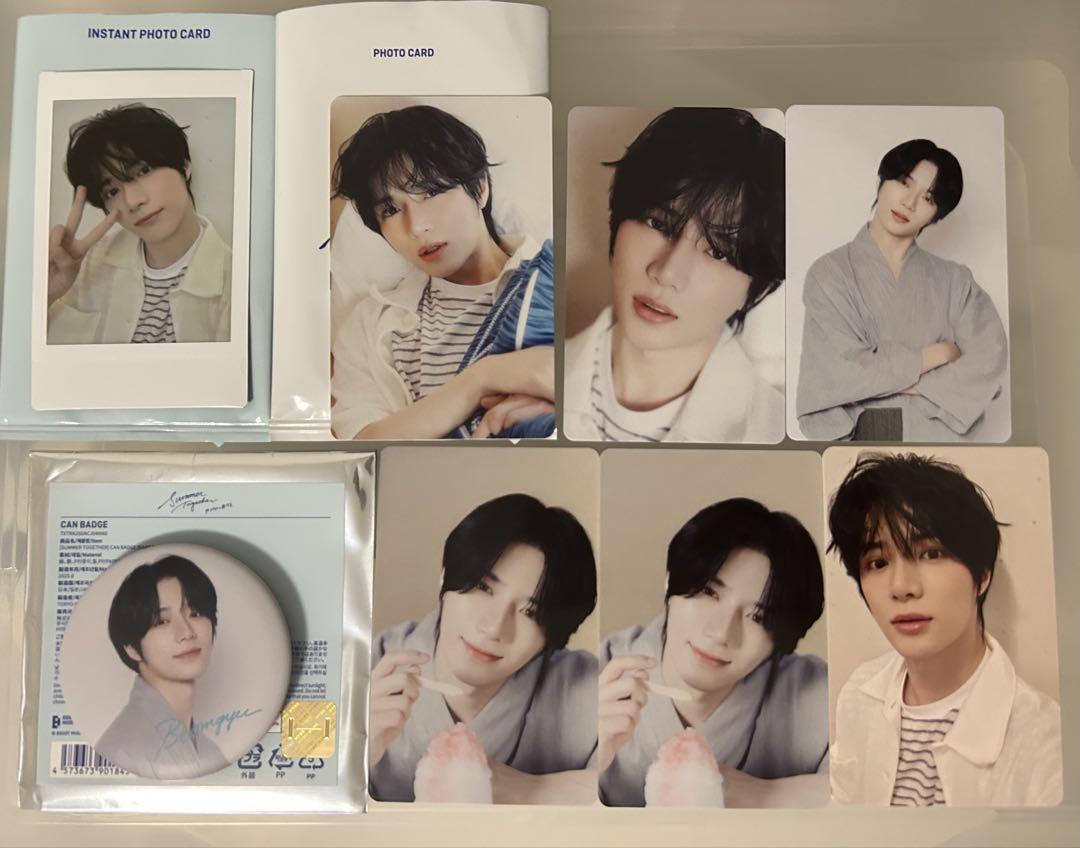 

[USED] TXT Summer Together Can Badge Trading Card Instant Beomgyu
