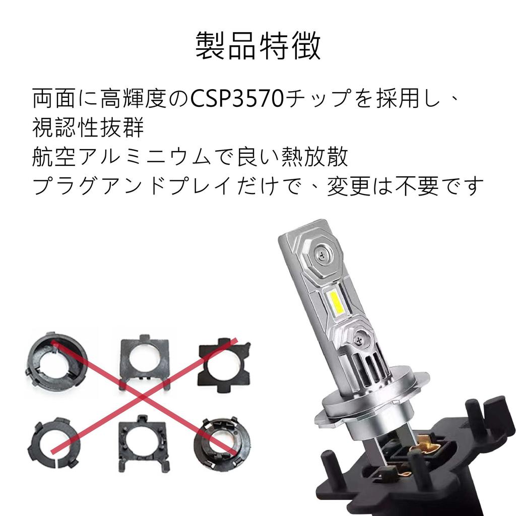 SLO D9 3527 Chip Car/Motorcycle LED Headlight H1/H7 Bulb Genuine Replacement 6500K White/Yellow Explosive