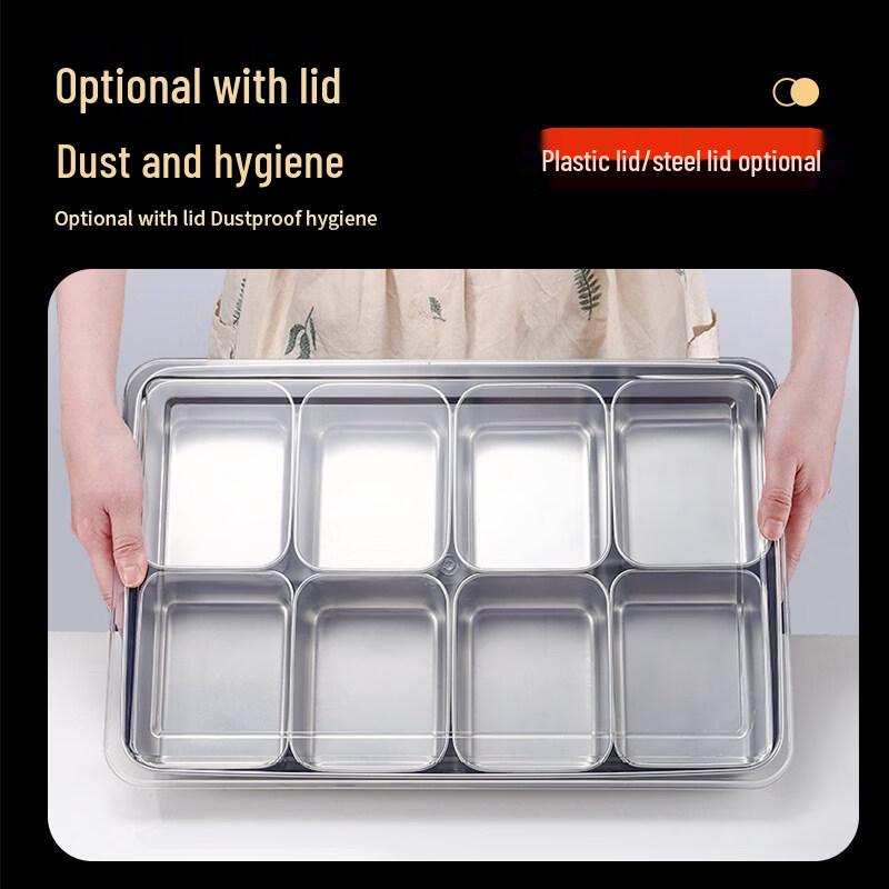 Commercial Multi-Compartment Seasoning & Ingredient Box