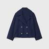 Autumn Women's Clothing European and American Style Ladies Fashionable Simple Versatile Double-breasted Short Coat