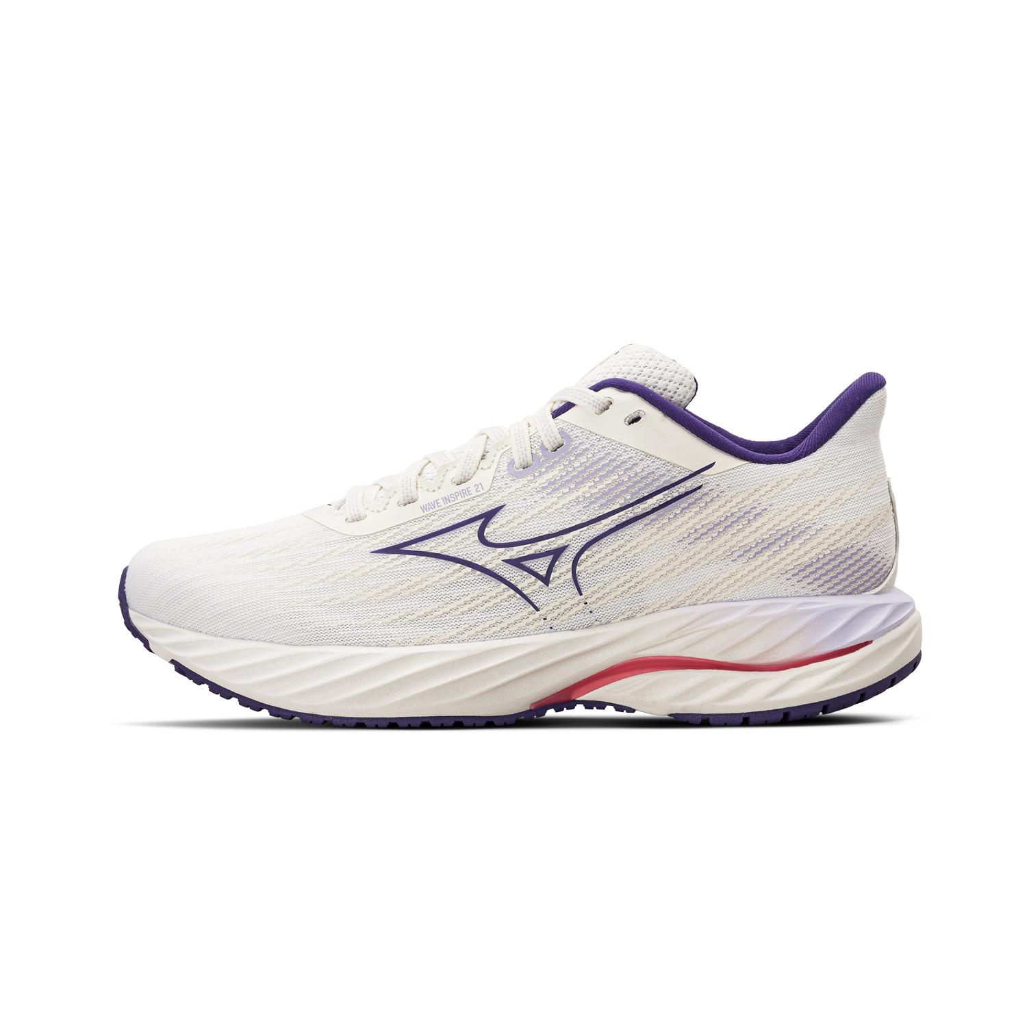 

Mizuno Women s Wave Inspire 22 Running Shoes Purple White Coral J1GD254425 36.5