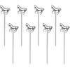 Horse Cocktail Reble Picks Martini Toothpicks Metal Toothpicks Fancy Toothpicks for Appetizers 8 Pieces