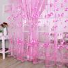Printed Drape Curtain 100X200CM Sheer Curtains Fashion Tulip Window Screen  For Living Room