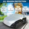 Car Sedan Half Body Sun Shade Waterproof Cover UV Sunscreen Snow Resistant Cover