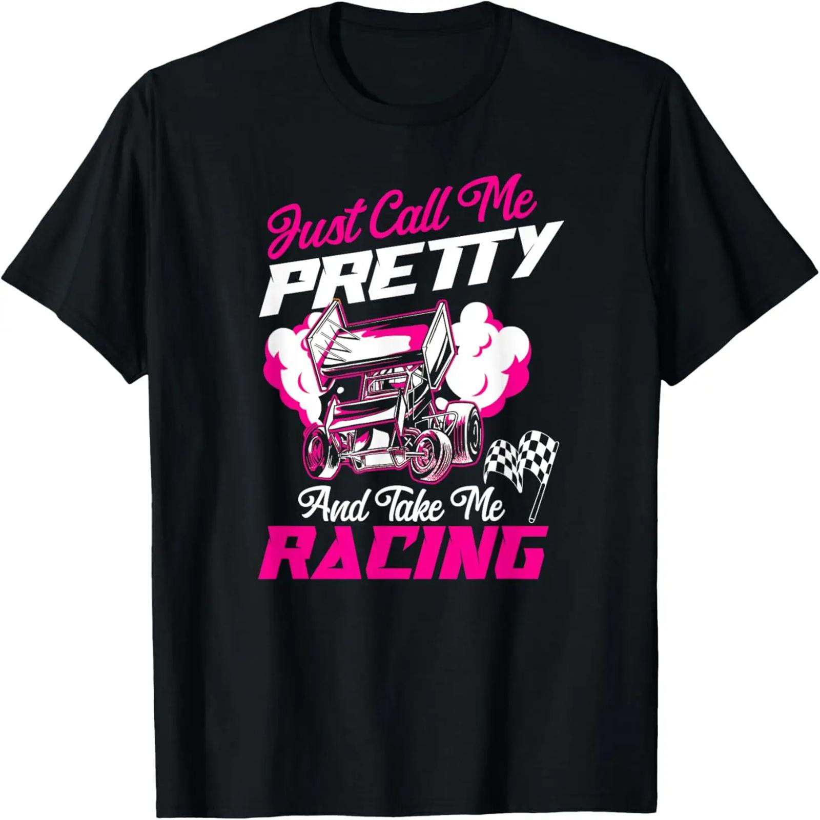 

Dirt Track Racing Race Sprint Car Girlfriend Girl Grandma T-Shirt XXXXXL чорний