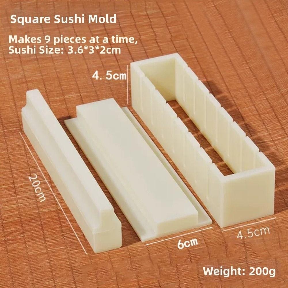 Food Grade Sushi Rolls Mold Set Reusable Sushi Making Tool Set Quick Sushi Roller DIY Sushi Making