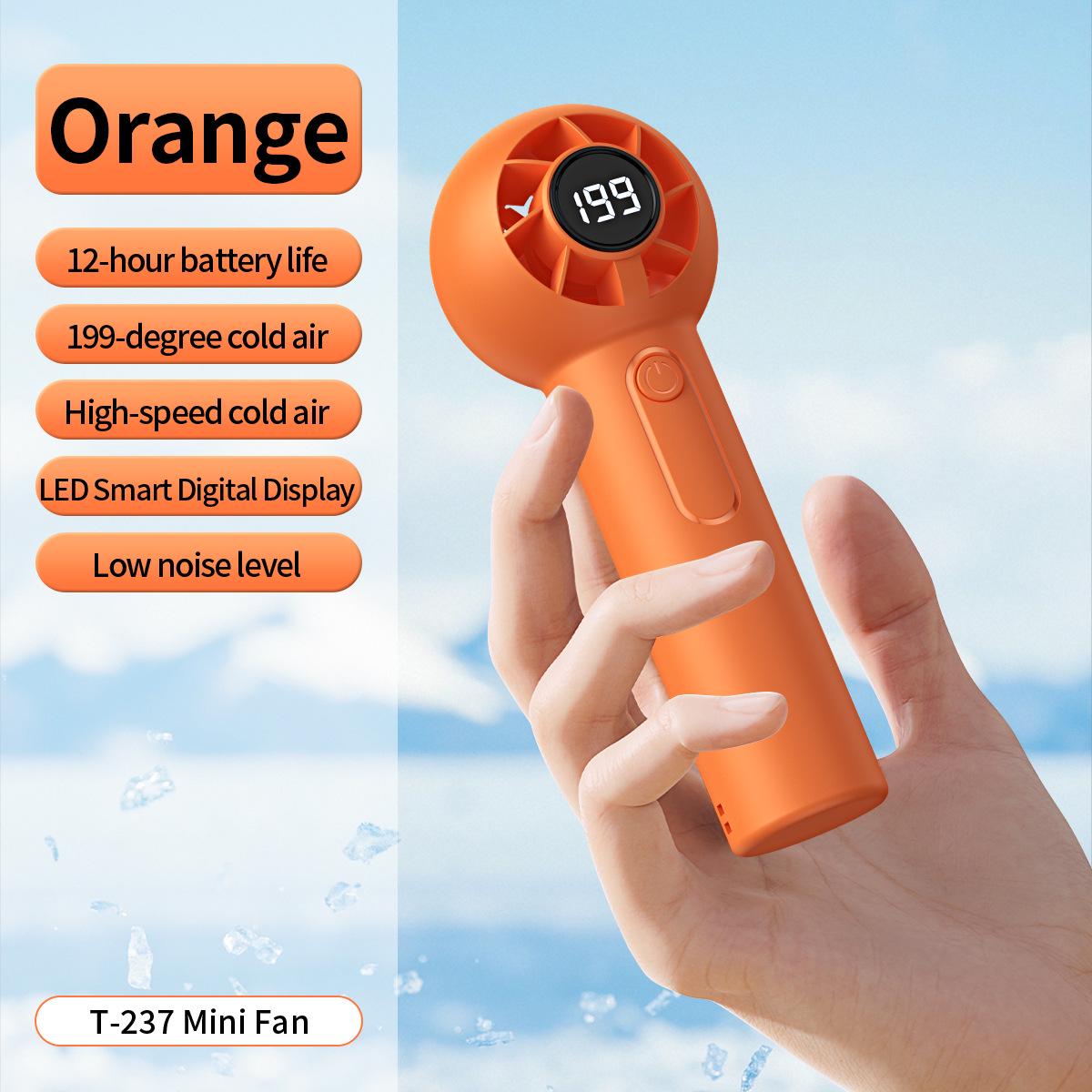 2026 Turbo Mini Handheld Fan T237: Portable, Rechargeable Cooling Turbine Fan Mini Fan