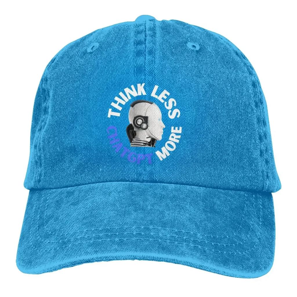 ChatGPT Multicolor Hat Peaked Men Women's Cowboy Cap AI Friend Baseball Caps Personalized Visor Protect Hats