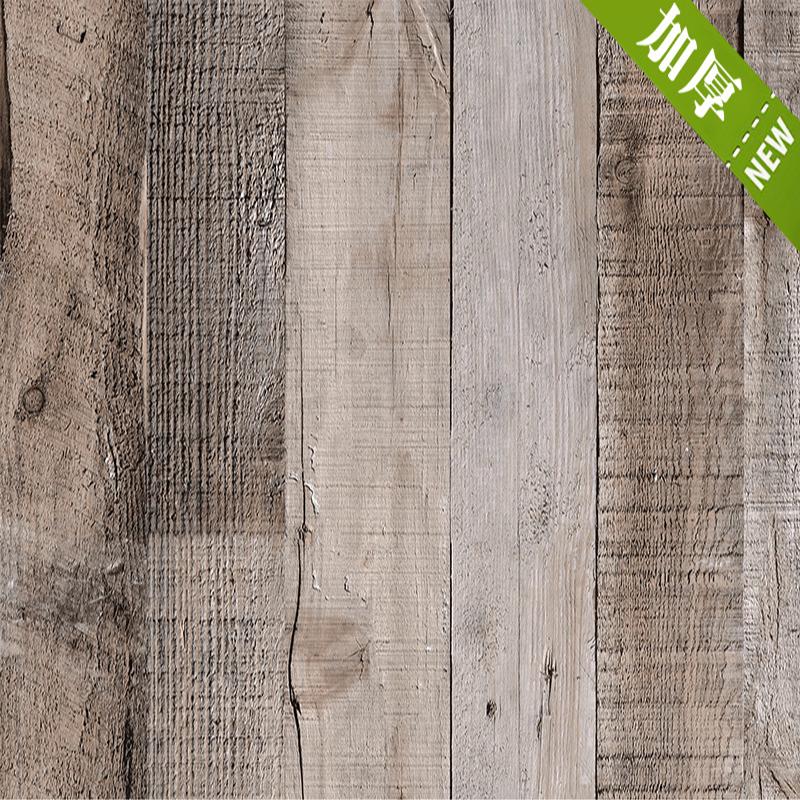 Natural wood dark gray wood retro self-adhesive wood wallpaper self-adhesive paper peeling wallpaper home decoration kitchen