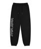 WACKY WILLY Typographic Sweatpants Black