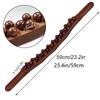 1Pcs 31-Bead Wooden Lymphatic Massage Roller – Myofascial Release Tool For Cellulite,Neck,Back & Leg Pain Relief,Body Sculpting