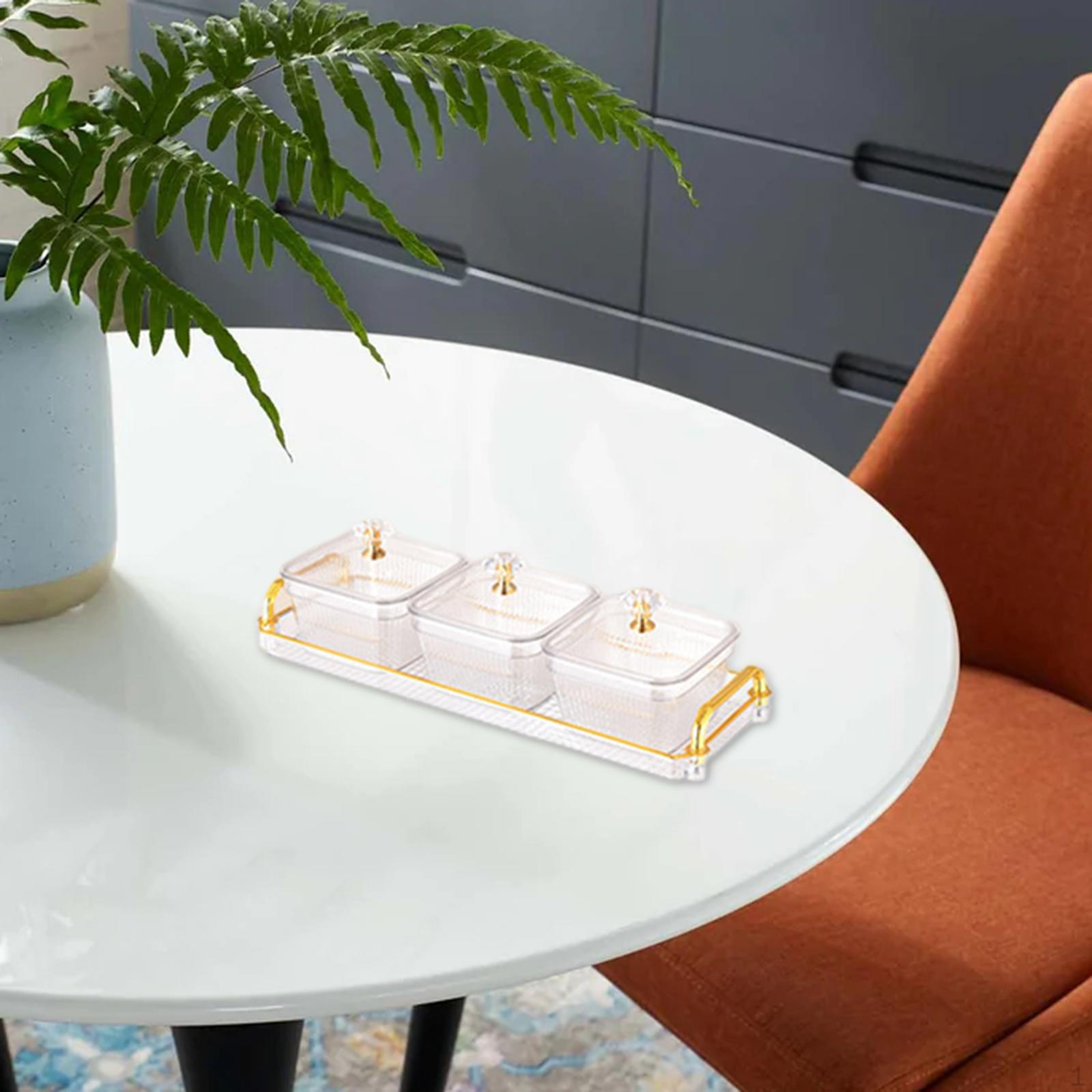 

Разделенное сервировочное блюдо, блюдо для конфет и орехов с крышкой, змеиные тарелки с несколькими сетками для вечеринки, гостиной, 3 Grids