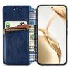 For Honor 200 5G PU Leather Case Rhombus Imprint Wallet Stand Phone Cover