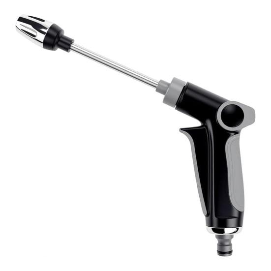 

Garden Hose Nozzle with 360-degree Adjustable Spray, High Pressure Water Cleaning Jet, Universal 3/4 Thread for Car Wash C